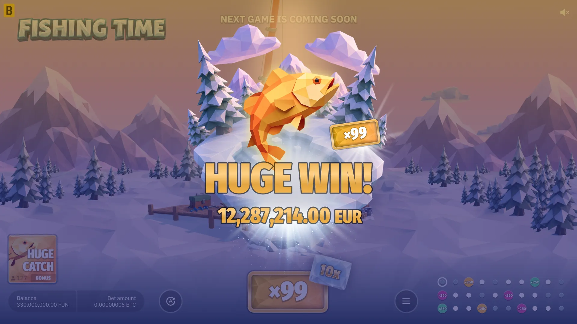 Fishing Time Slot Huge Win mit hohem Multiplikator